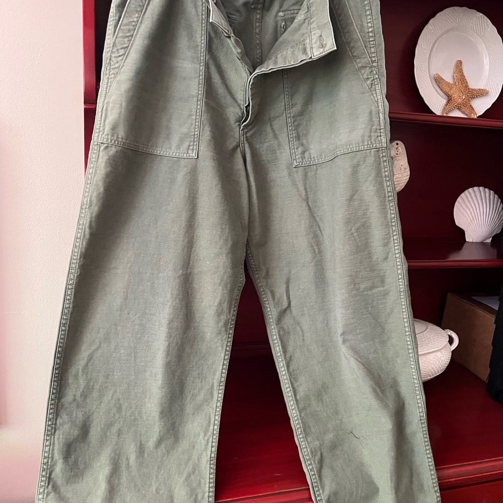 Women's Ralph Lauren Green Cargo Pants Utility Style